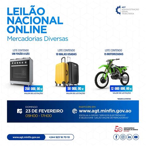 agt leilão|Leilão Online de Mercadorias.